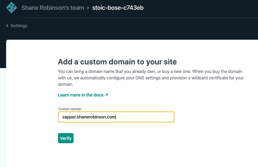 Enter a custom domain or sub-domain